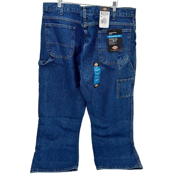 Dickies Carpenter Jeans Mens 42x30 (43x29 ACTUAL) Relaxed Fit Straight Leg NEW - Picture 3 of 7